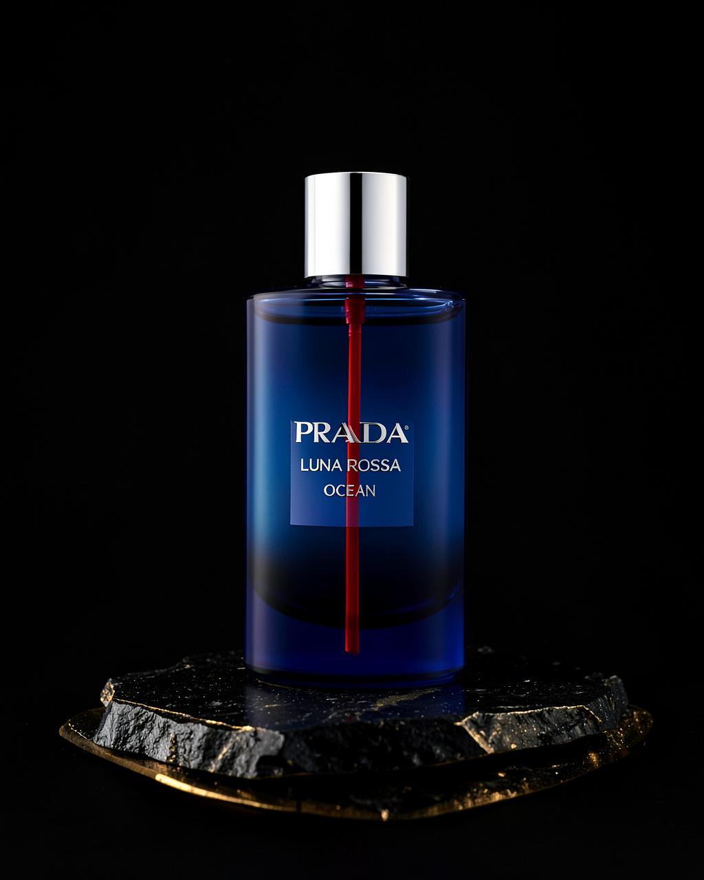 Prada Luna Rossa Ocean Eau de Toilette perfume bottle